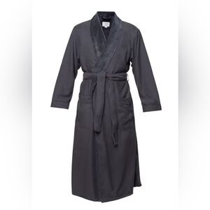 Chadsworth & Haig Microfiber Plush Robe 5XL Charcoal NWT